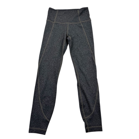 ATHLETA Heathered Grey Salutation 7/8 Leggings - Picture 1 of 11